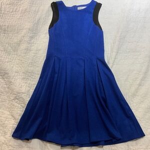 Chandi & Lia Blue Mini Dress w/ Black Trim Size Small BRAND NEW WITH TAGS Small